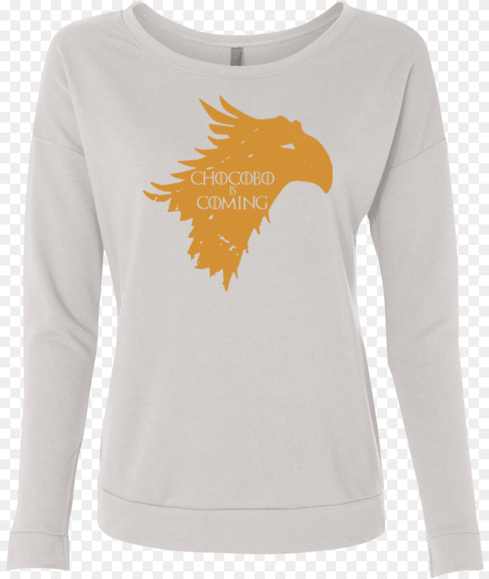 Chocobo Is Coming French Terry Scoop Game Of Thrones, Clothing, Long Sleeve, Sleeve, T-shirt Free Png Download