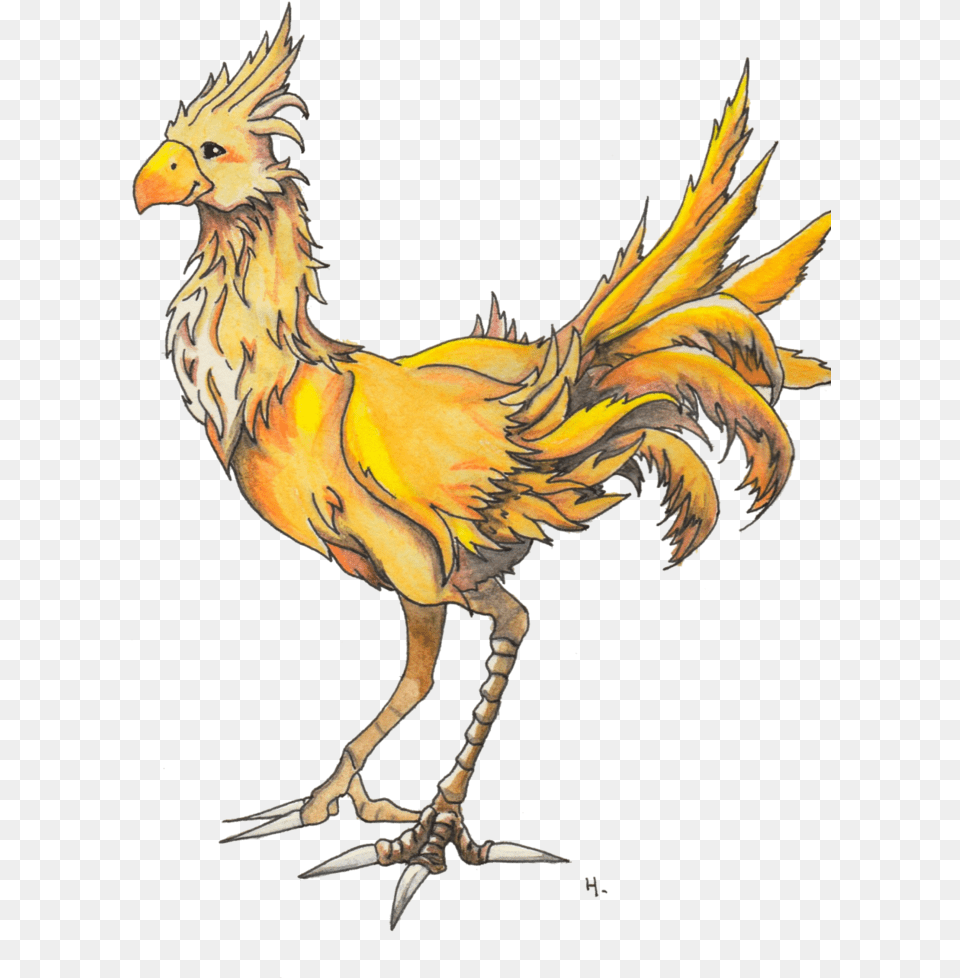 Chocobo Kingdom Hearts Chicken From Final Fantasy, Animal, Dinosaur, Reptile, Bird Png Image