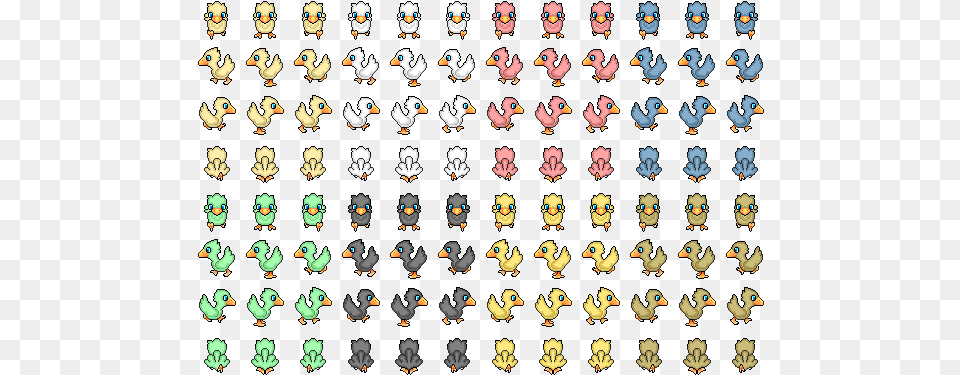 Chocobo Sheet Final Fantasy Chocobo Sprite, Animal, Bird, Text, Person Png