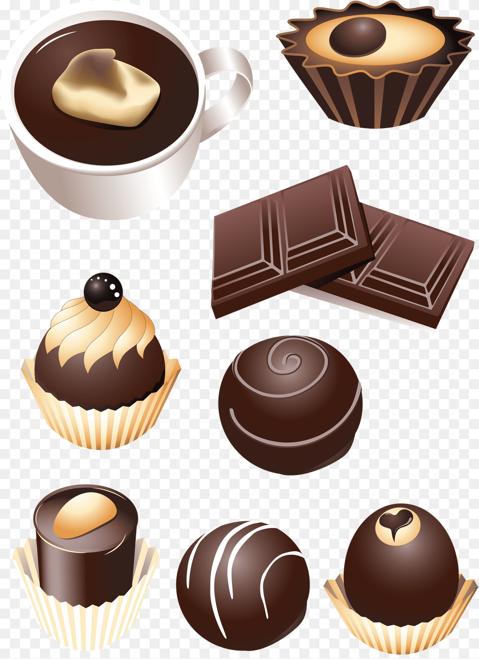 Chocolate, Cocoa, Dessert, Food, Cup Png