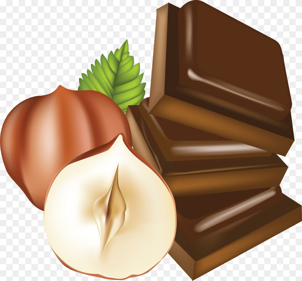 Chocolate, Food, Nut, Plant, Produce Png Image