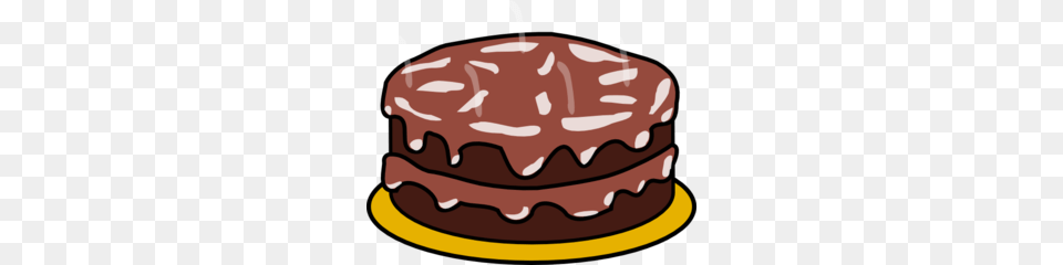 Chocolate And Chocolate Cake Clip Art, Birthday Cake, Cream, Dessert, Food Free Png Download