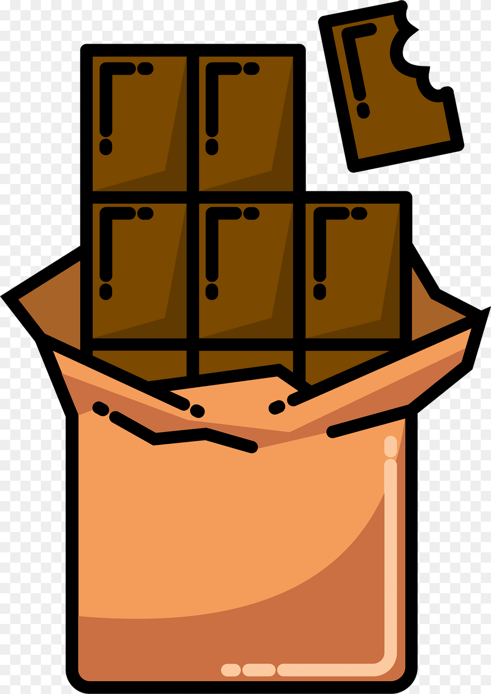 Chocolate Bar Clipart, Bag Free Transparent Png