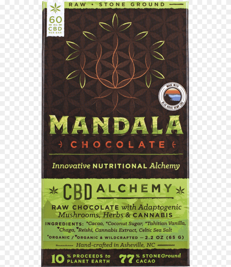 Chocolate Bar Mandala Chocolate Cbd Alchemy Flyer, Advertisement, Book, Poster, Publication Png Image