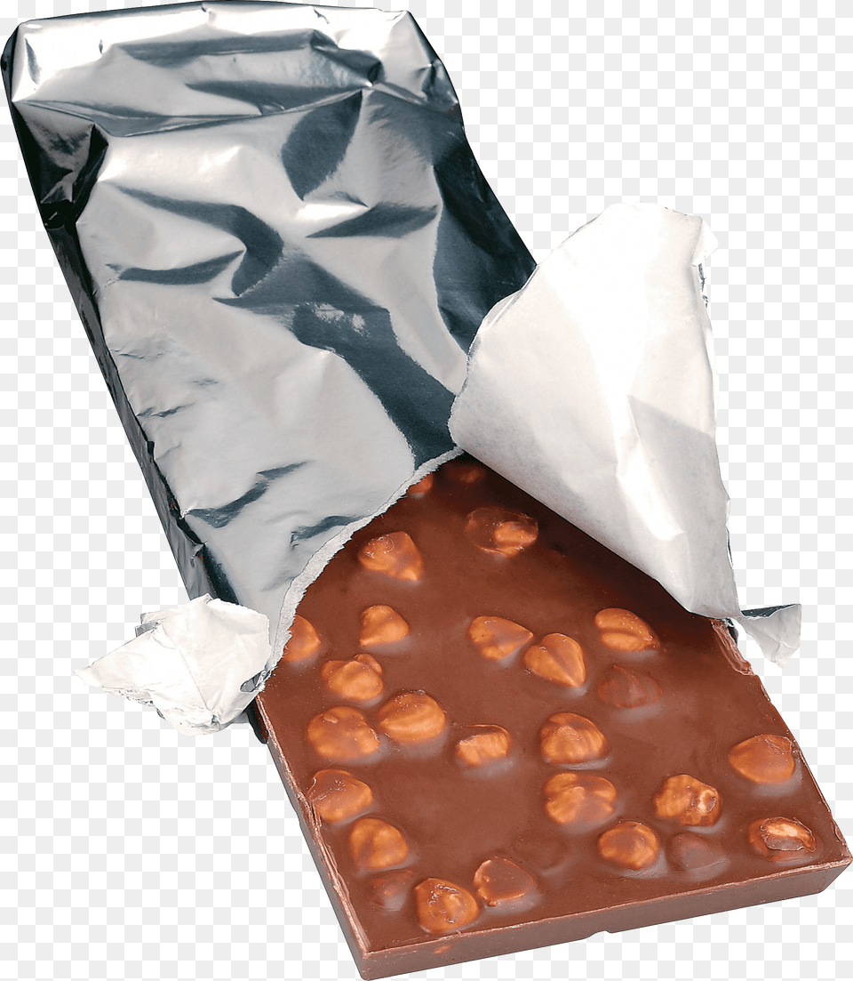 Chocolate Bar Nuts Chocolate With Nuts Transparent, Aluminium, Dessert, Food Png Image