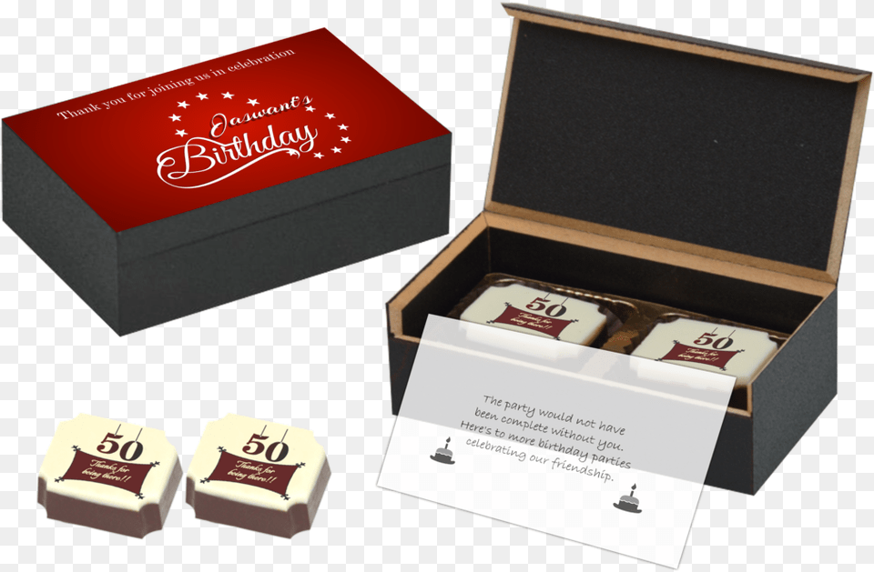 Chocolate Box Message On Chocolate Box Its A Girl, Business Card, Paper, Text, Dessert Free Png Download