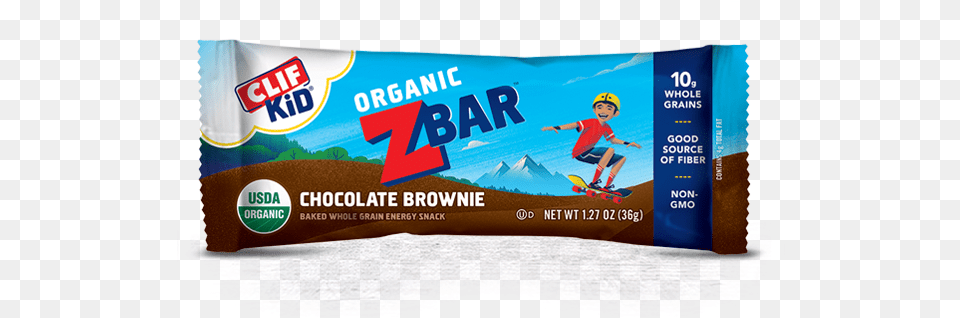 Chocolate Brownie Packaging Clif Z Bar Iced Oatmeal Cookie, Boy, Child, Male, Person Free Png