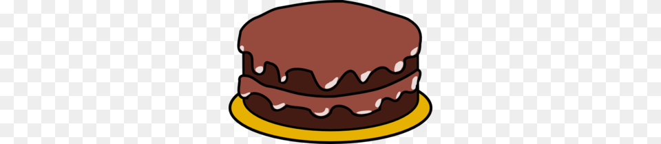 Chocolate Cake Clipart, Dessert, Food, Cream, Icing Png Image