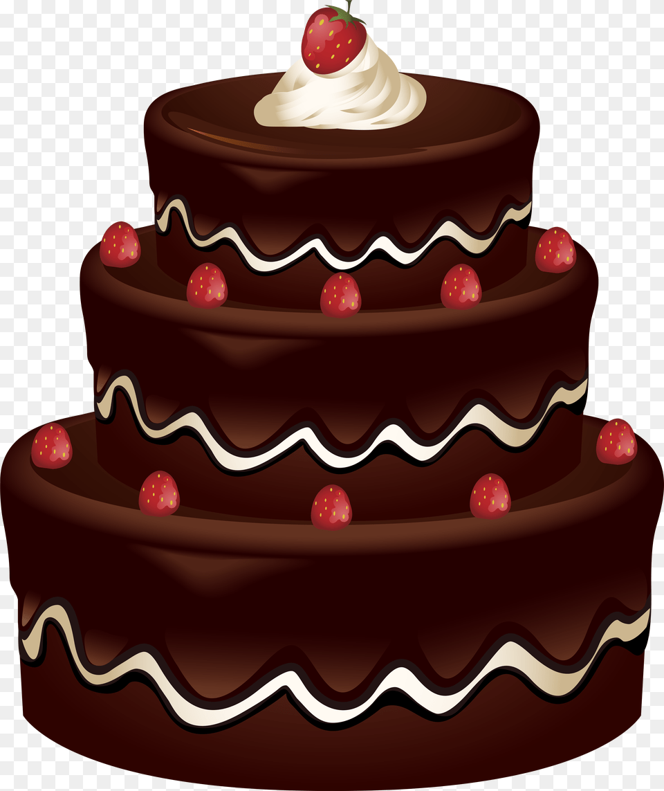 Chocolate Cake Clipart Transparent Birthday Background, Dessert, Food, Torte, Birthday Cake Png