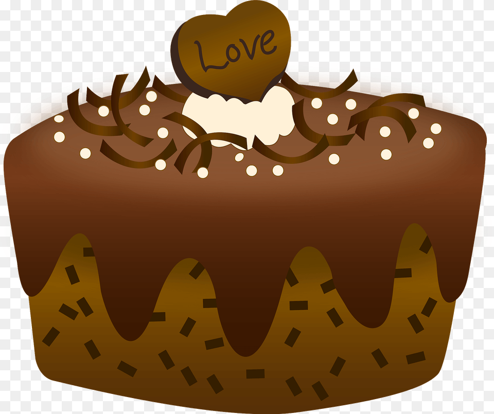 Chocolate Cake Dessert Clipart, Birthday Cake, Cream, Food, Icing Png Image