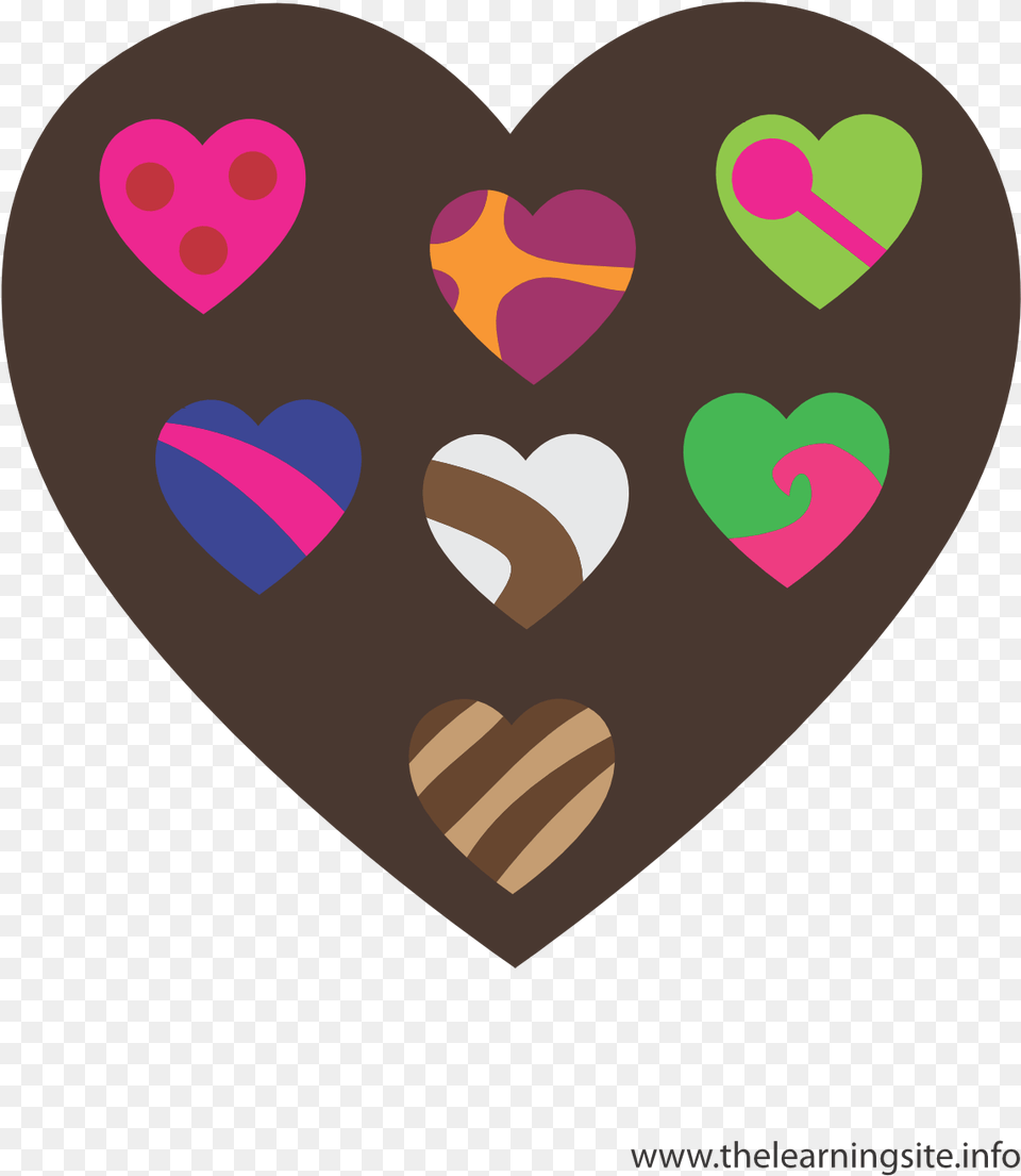 Chocolate Candy Hearts Flashcard Girly, Heart Free Png