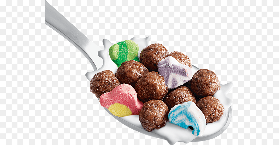 Chocolate Cereal Chocolate Balls With Marshmallow Cereal, Cutlery, Food, Meat, Meatball Free Png Download