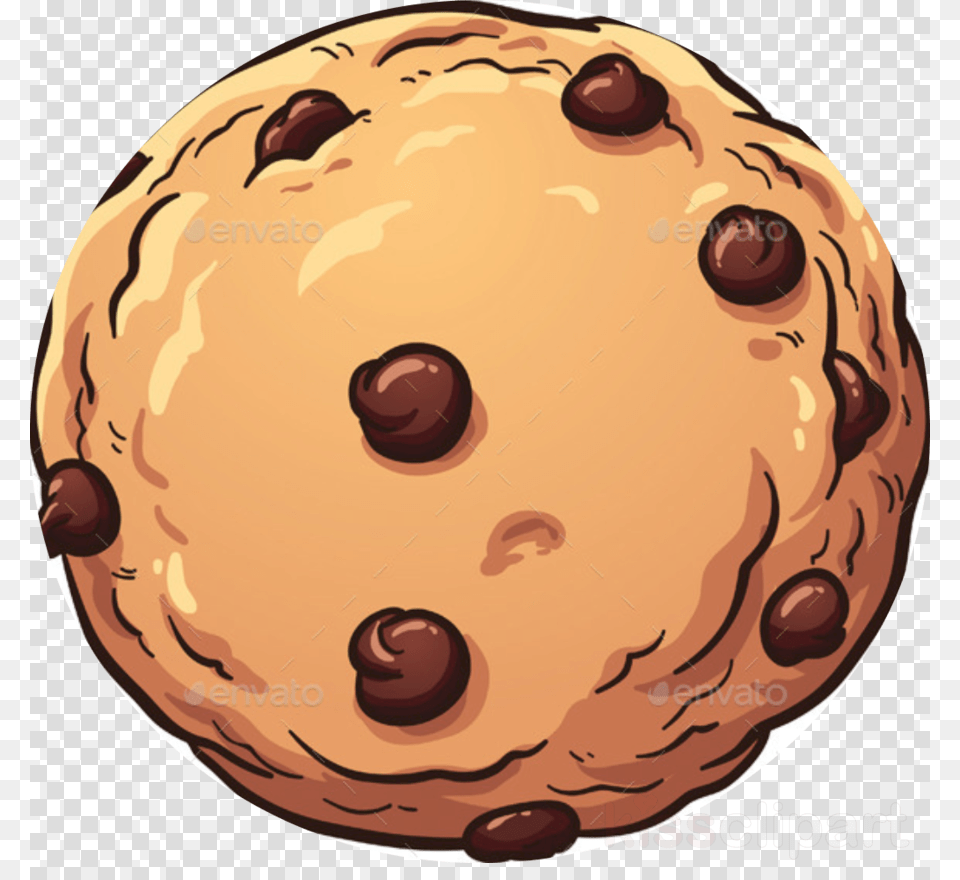 Chocolate Chip Cookie Cartoon, Food, Sweets, Baby, Face Free Png Download