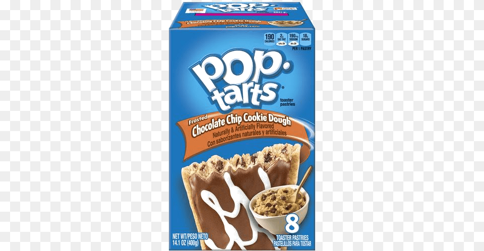 Chocolate Chip Cookie Dough Pop Tart, Food, Sweets, Snack, Advertisement Free Png