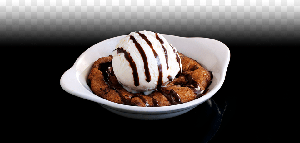 Chocolate Chip Cookie Dough With Ice Cream Pizza Hut Smores Cookie Dough, Dessert, Food, Ice Cream, Sundae Free Png