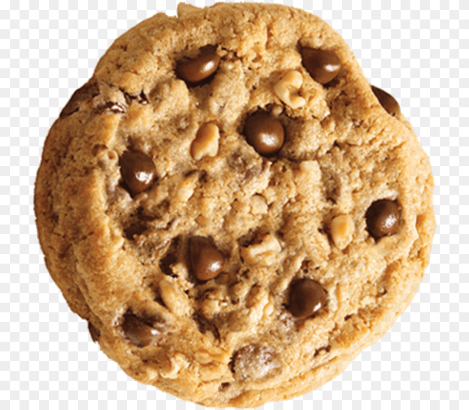 Chocolate Chip Cookie With Nuts Chocolate Chip Cookie, Bread, Food, Sweets Png Image