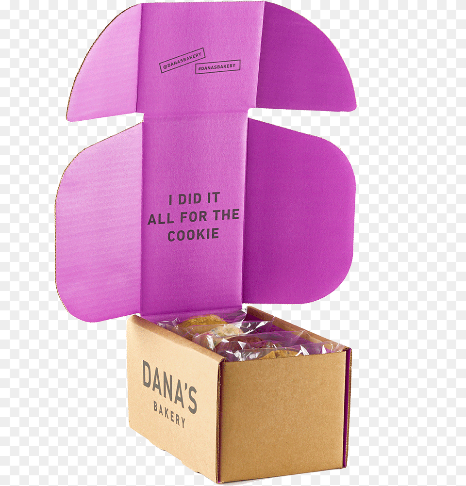 Chocolate Chip Cookies Box, Cardboard, Carton, Package, Package Delivery Free Transparent Png