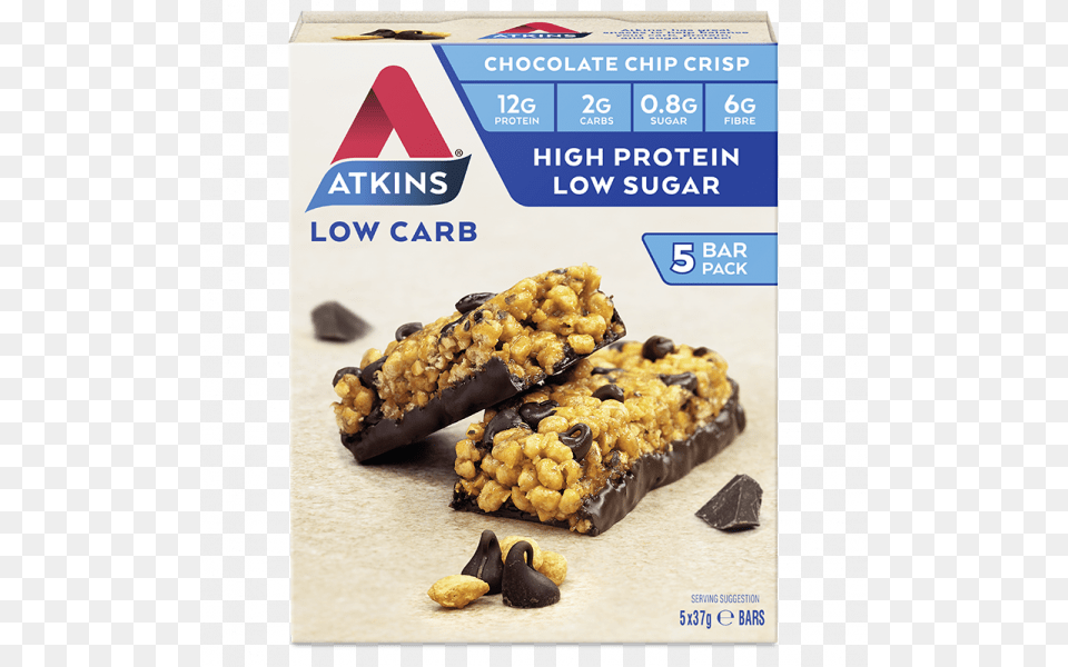 Chocolate Chip Crisp Atkins Chocolate Chip Crisp, Food, Snack, Sweets, Produce Free Png