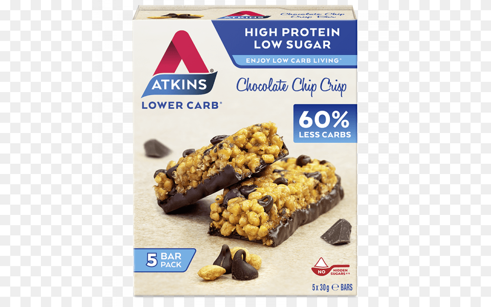 Chocolate Chip Crisp Low Carb Bars, Food, Sweets, Hot Dog, Snack Free Transparent Png