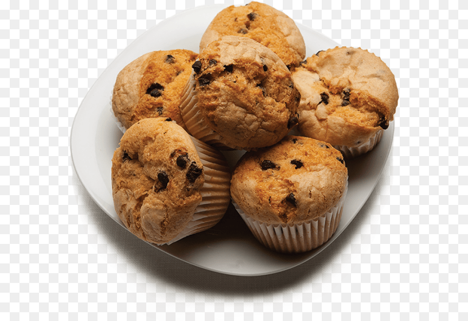 Chocolate Chip Muffins Choc Chip Muffin, Dessert, Food, Bread Free Png Download