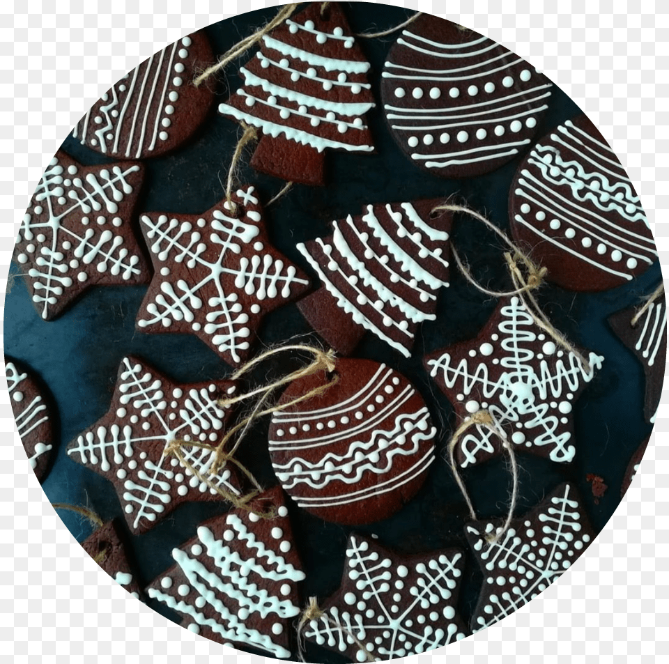 Chocolate Christmas Cookie Decorations Jason Bakery Platter, Art, Handicraft, Home Decor, Person Free Png Download