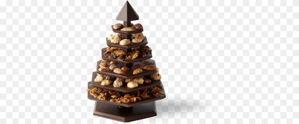 Chocolate Christmas Tree Mendiant Dark Christmas Tree Made By Chocolate, Food, Dessert Free Png Download