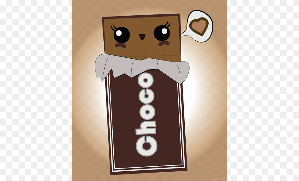 Chocolate Clipart Kawaii Cute Chocolate Bar Cartoon, Mailbox, Text Png