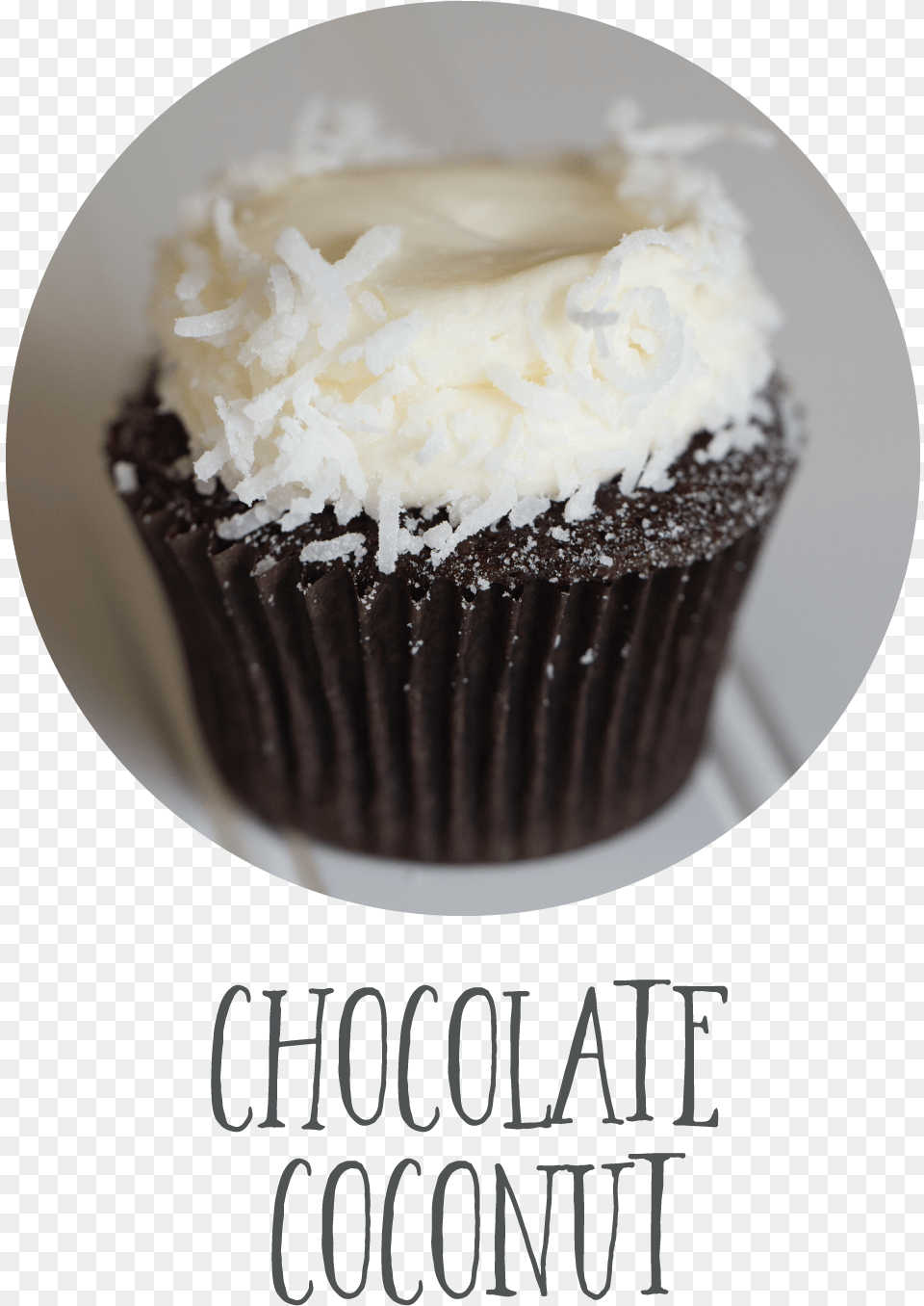 Chocolate Coconut Cupcake, Cake, Cream, Dessert, Food Png