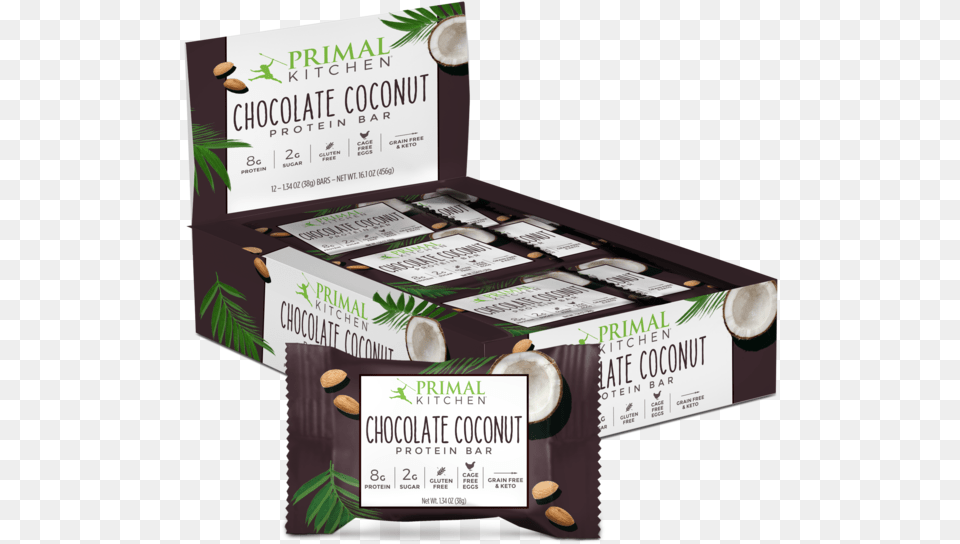 Chocolate Coconut Protein Bars Chocolate Coconut Protein Bar, Advertisement, Food, Produce, Poster Png