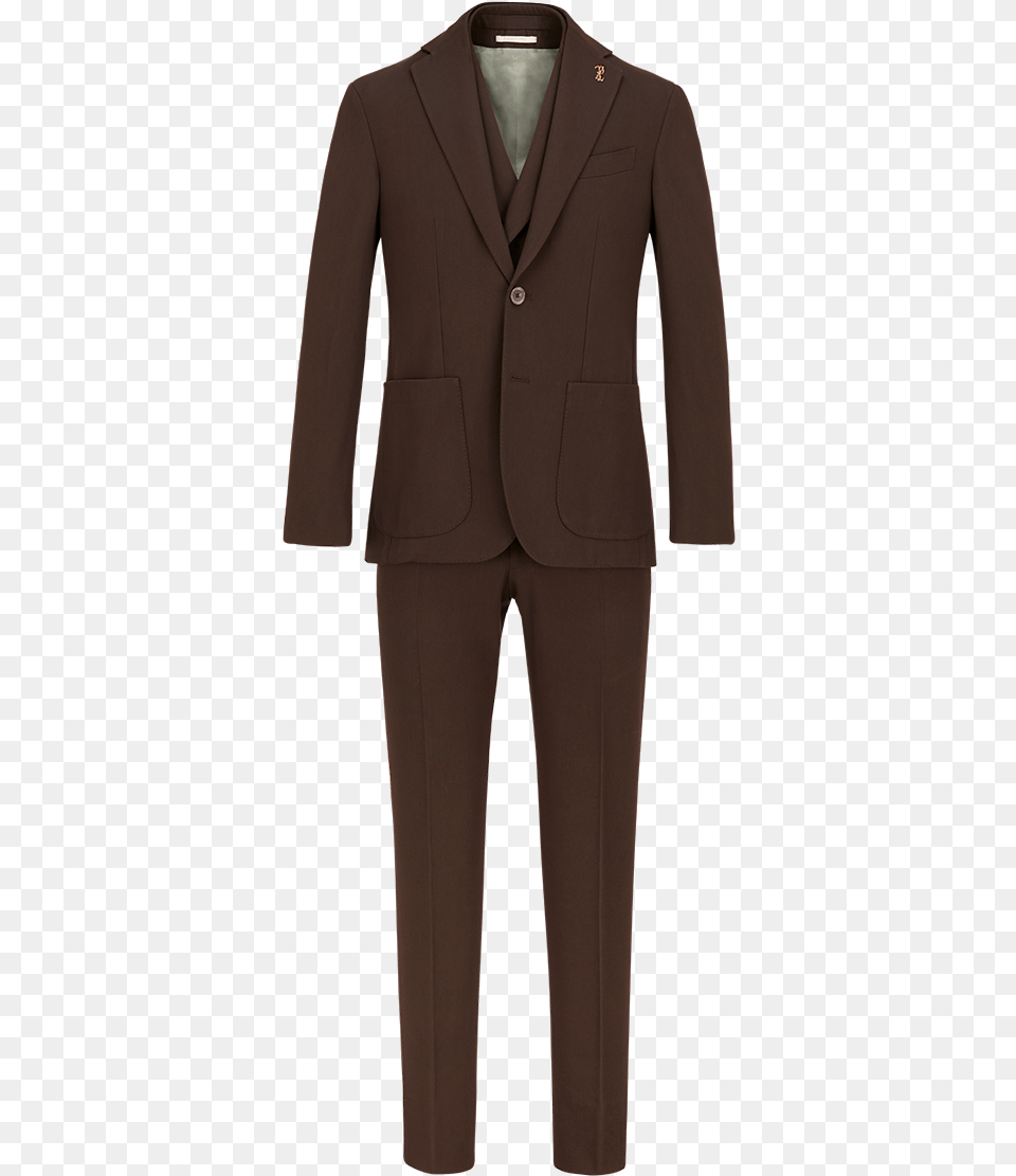 Chocolate Colored Wool Three Piece Brera Suit Fw19 Formal Wear, Clothing, Formal Wear, Tuxedo, Coat Free Png