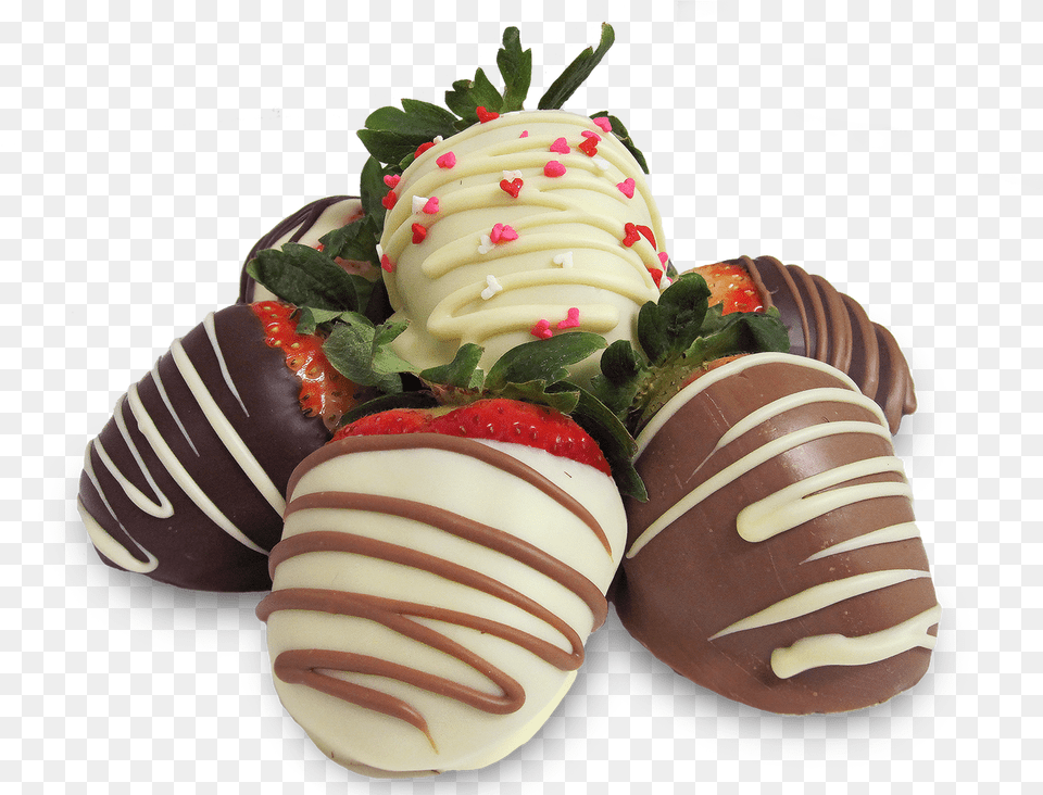 Chocolate Covered Strawberries, Food, Food Presentation, Cream, Dessert Free Png