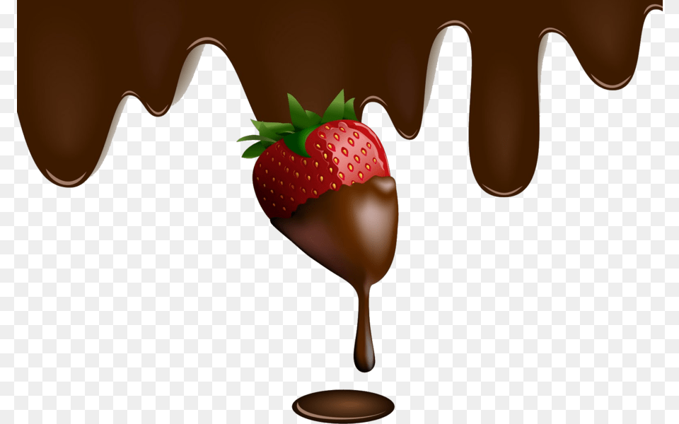 Chocolate Covered Strawberries Dripping Dripping Chocolate Covered Strawberries, Dish, Food, Meal, Berry Free Transparent Png