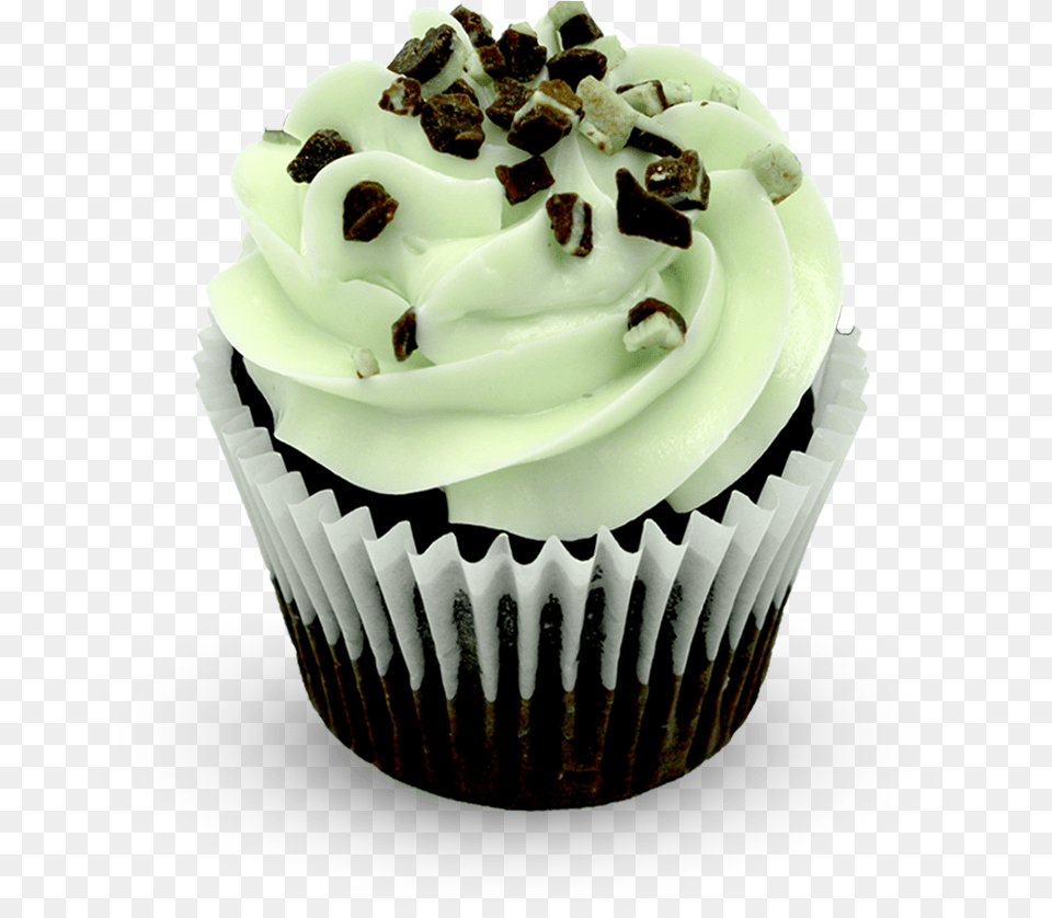 Chocolate Cupcakes Clipart Mint Chocolate Cake, Cream, Cupcake, Dessert, Food Free Transparent Png