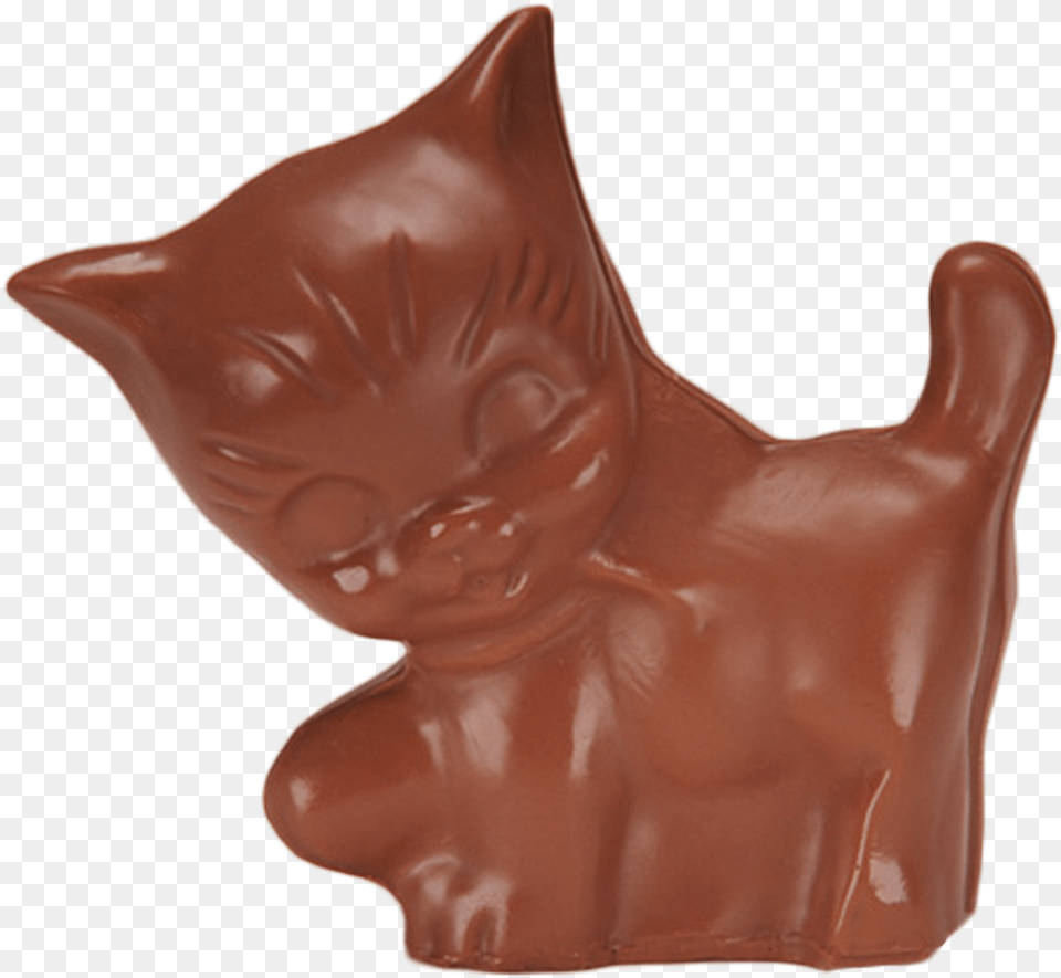 Chocolate Cute Cat Is Available In Milk Chocolate Or Asian, Dessert, Food, Person, Sweets Free Png Download