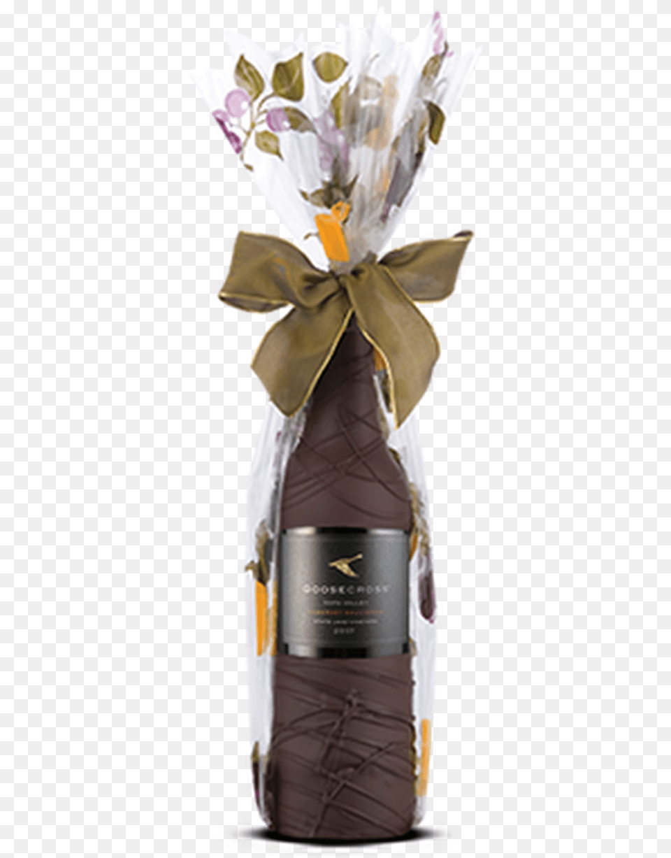 Chocolate Dipped Covered Wine Or Champagne Bottle Glass Bottle, Alcohol, Liquor, Wine Bottle, Beverage Free Png Download