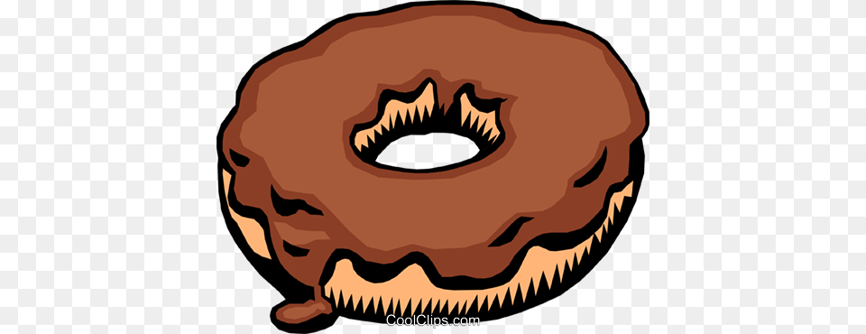 Chocolate Donut Royalty Vector Clip Art Illustration, Food, Sweets, Baby, Person Free Png Download