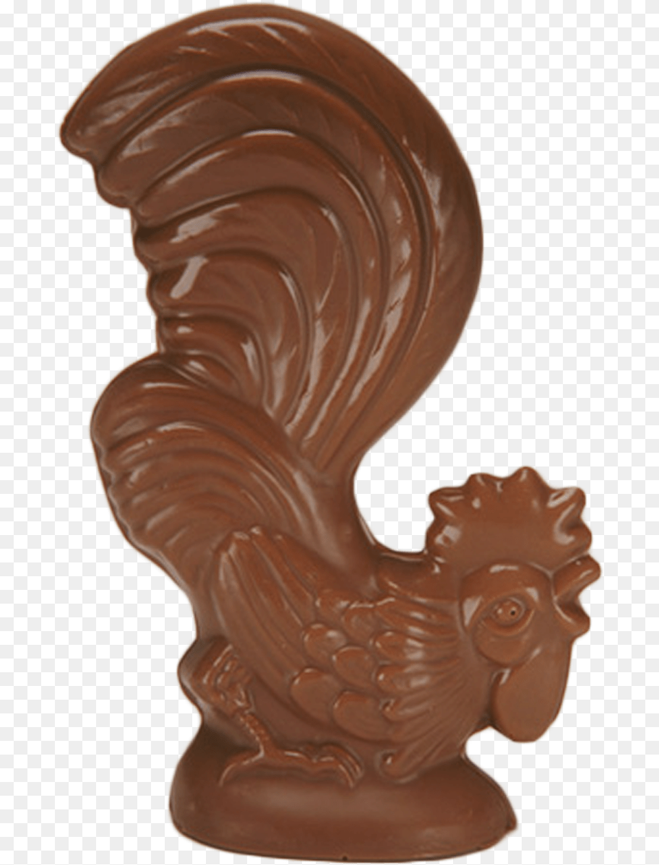 Chocolate Fantail Rooster Is Available In Milk Amp Orange Rooster, Emblem, Symbol, Dessert, Food Png