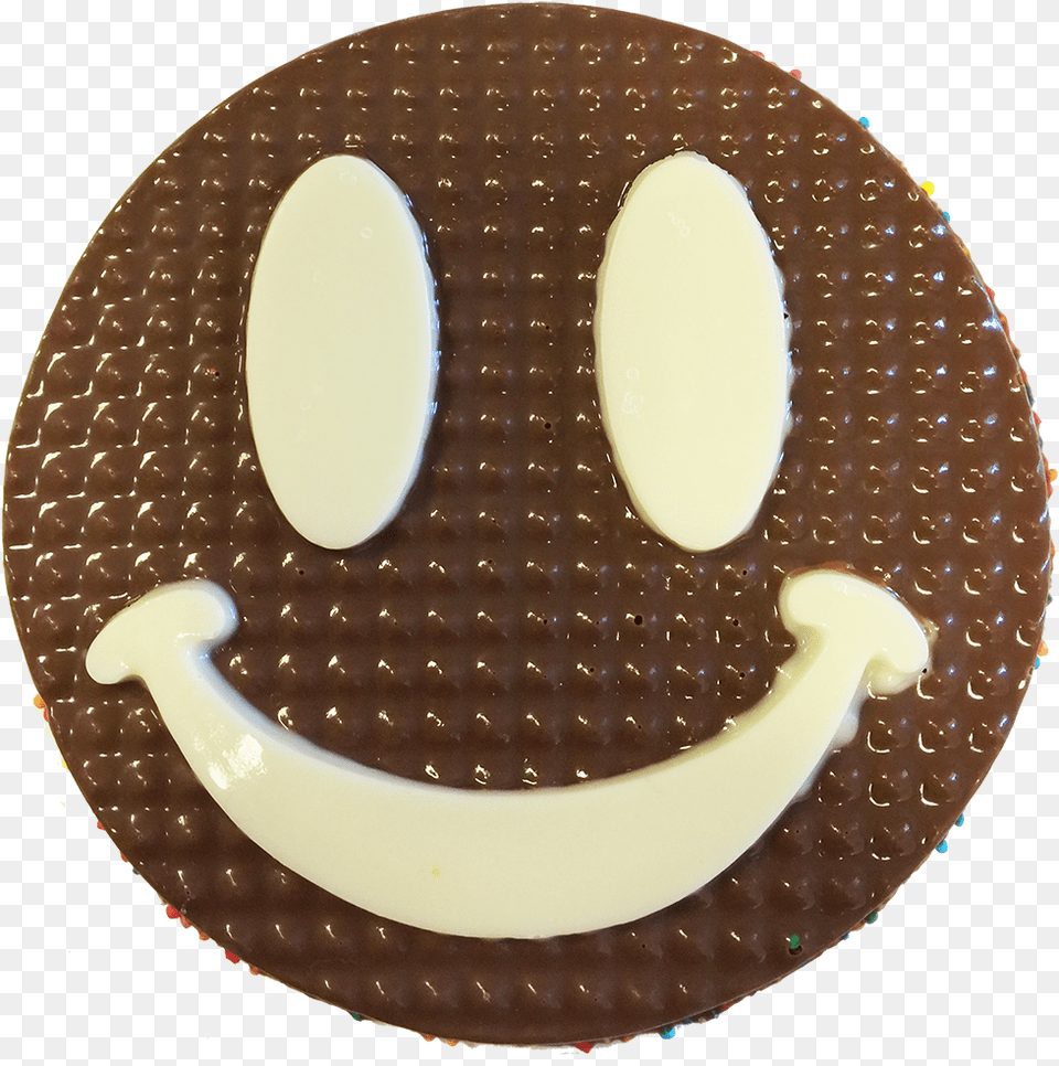 Chocolate Freckle Emoji Smiley Face Smiley, Cream, Dessert, Food, Icing Free Transparent Png