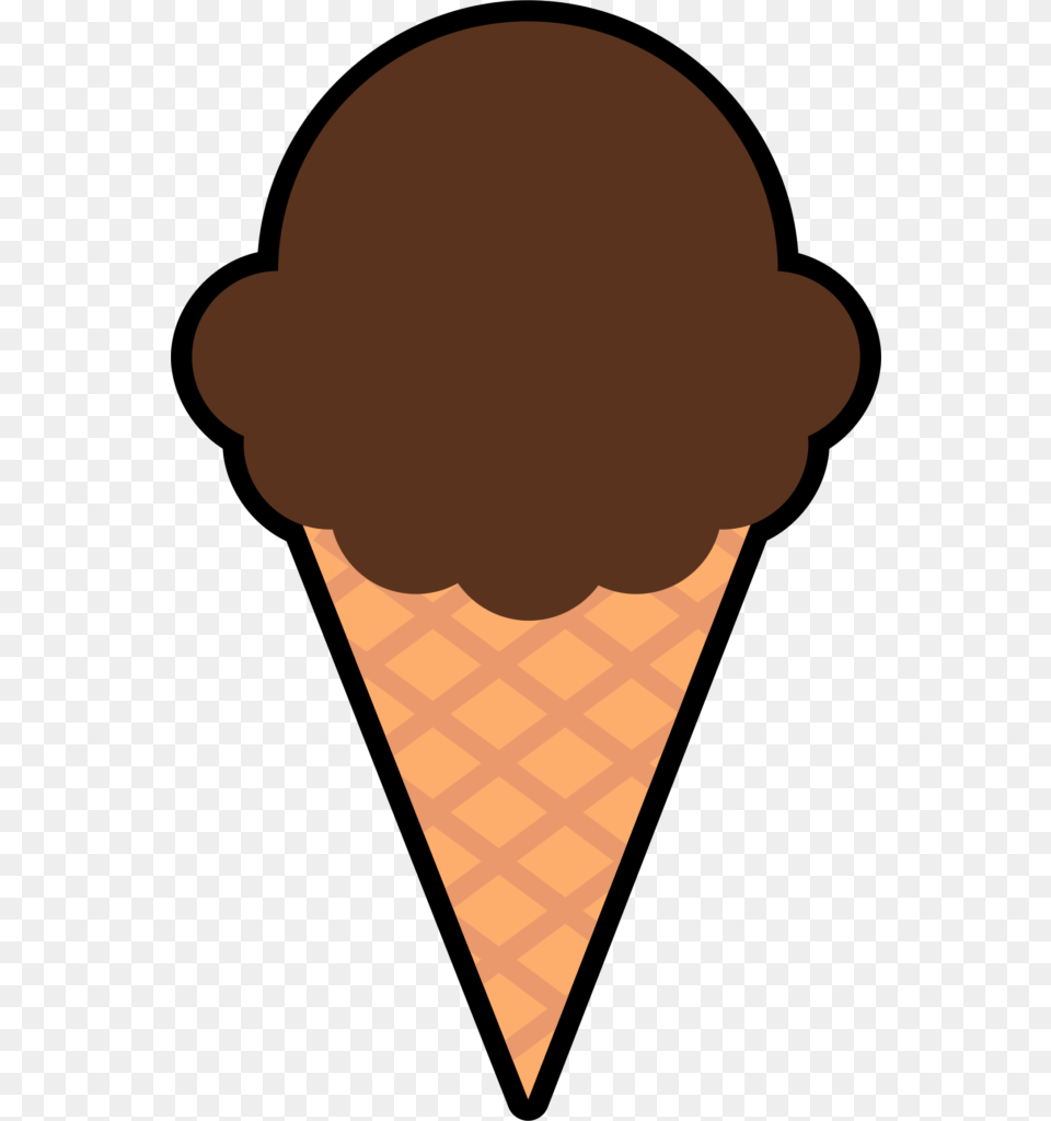 Chocolate Ice Cream Clipart Cone, Dessert, Food, Ice Cream, Adult Png