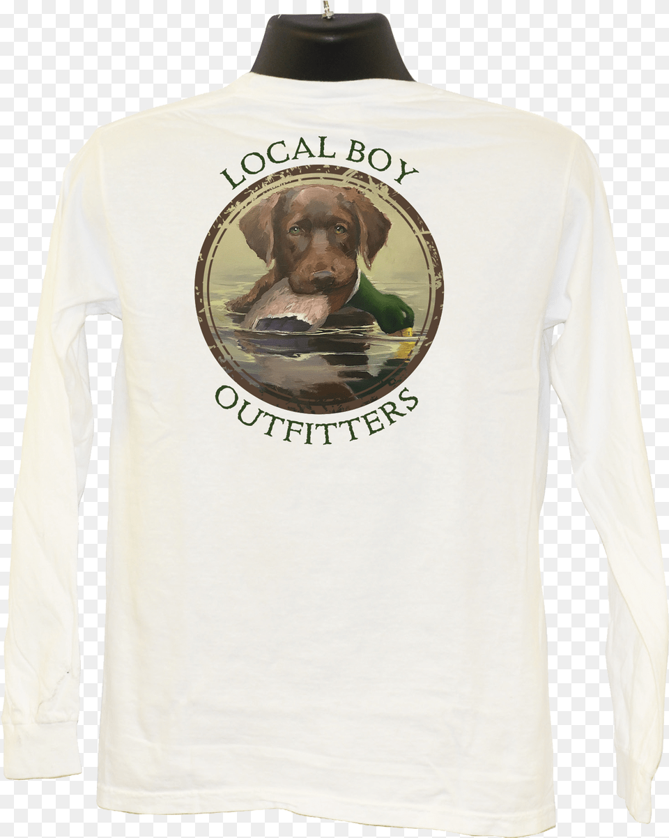 Chocolate Lab Long Sleeve T Shirt Long Sleeved T Shirt, T-shirt, Clothing, Long Sleeve, Pet Free Png Download