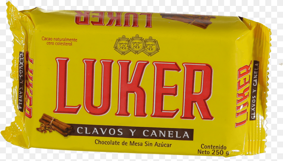 Chocolate Luker Clavos Y Canela 250gr Casaluker, Food, Sweets, Candy, Can Png Image