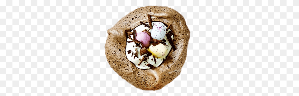 Chocolate Meringue Easter Desert, Food, Sweets, Cream, Dessert Png Image