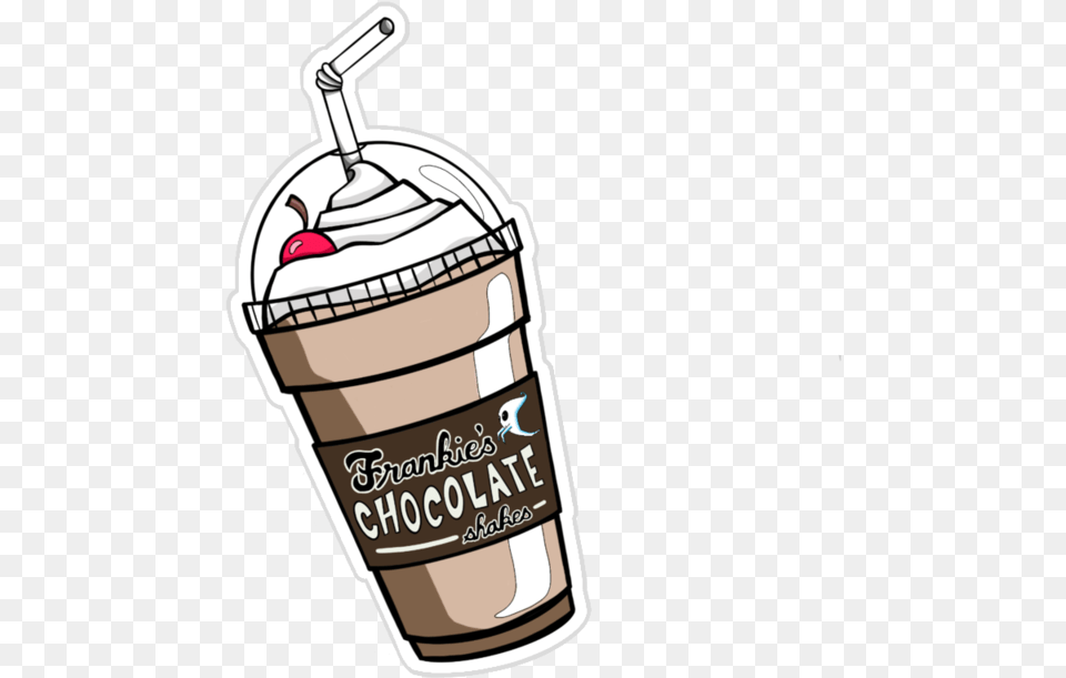 Chocolate Milkshake Sticker Lid, Cream, Dessert, Food, Ice Cream Png Image