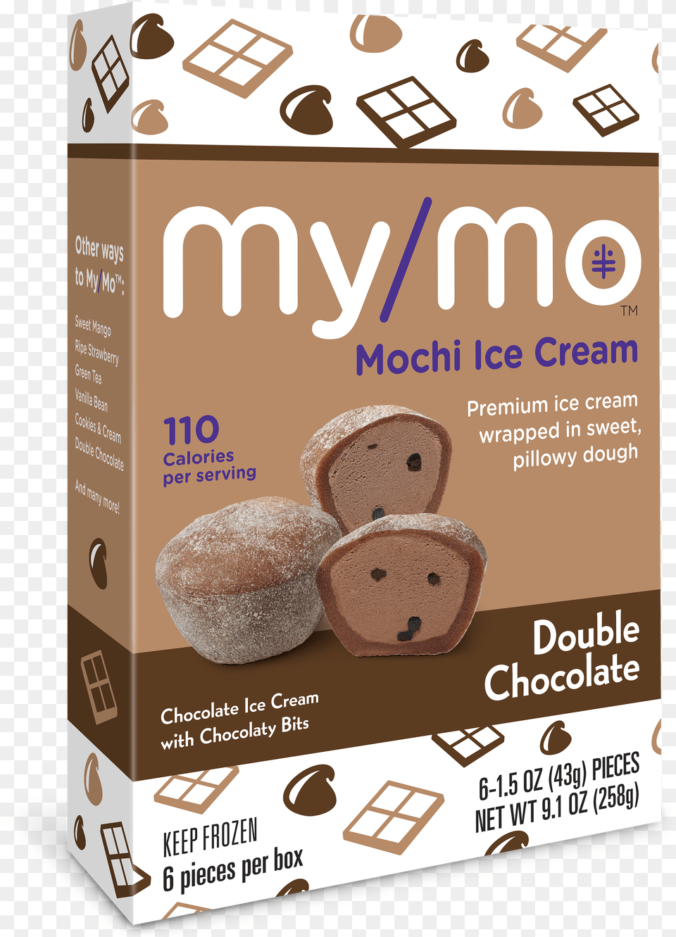 Chocolate Mochi Ice Cream, Food, Sweets, Cocoa, Dessert Free Png