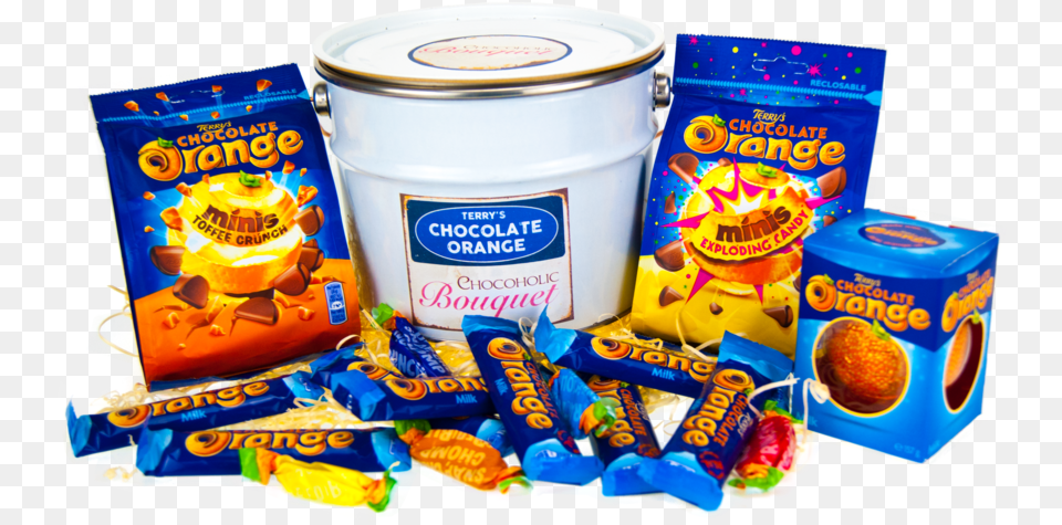 Chocolate Orange Bucket Of Chocolate Retro Terry39s Chocolate Orange Ice Cream, Food, Sweets, Snack, Candy Free Png Download