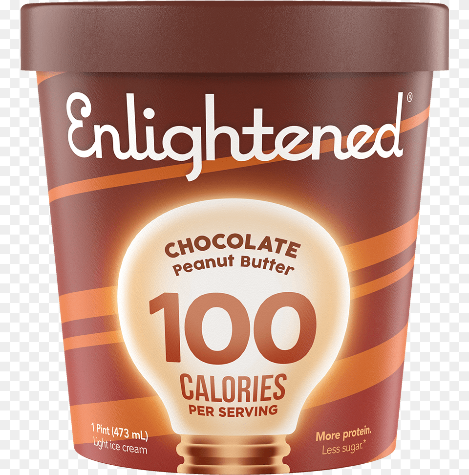 Chocolate Peanut Butter 100 Calories Ice Cream, Cup, Dessert, Food, Ice Cream Png Image