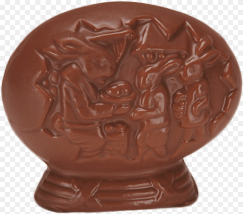 Chocolate Pedestal Egg Is Available In Milk Chocolate, Dessert, Food, Sweets, Face Free Png Download