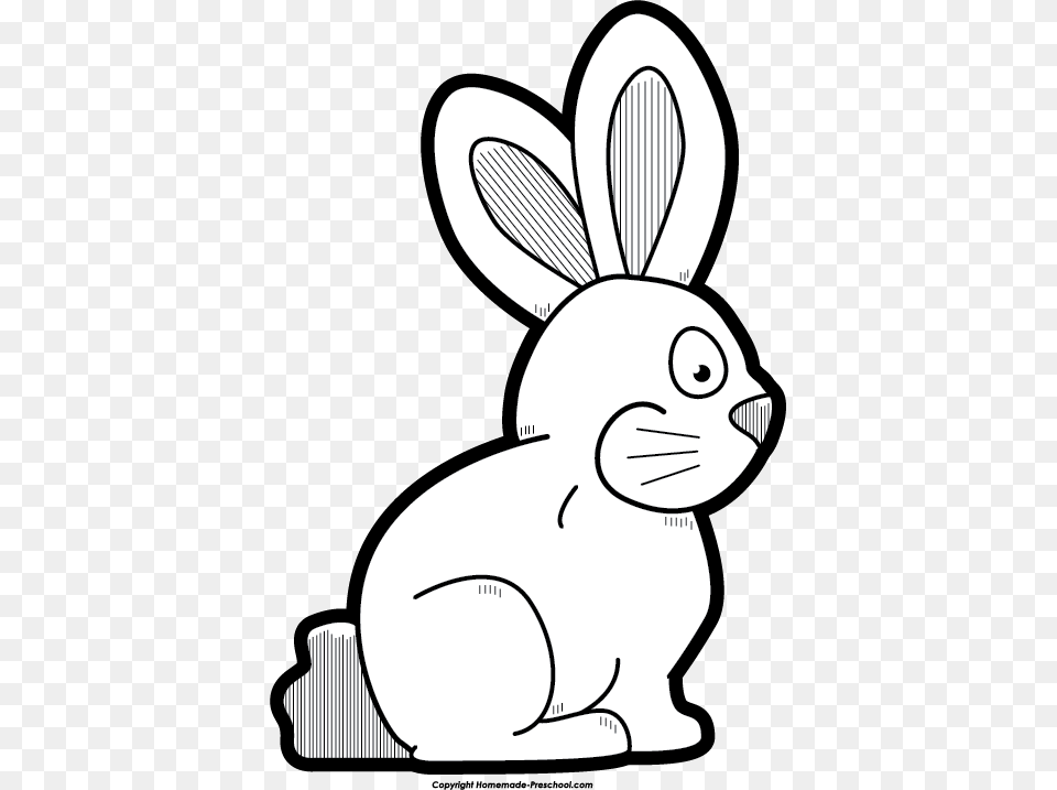 Chocolate Rabbit Cliparts Chocolate Bunny Clipart Black And White, Animal, Mammal, Art Free Png