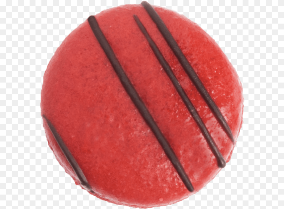 Chocolate Red Velvet Macaron Top View Thumbnail Macaron Top View, Ball, Baseball, Baseball (ball), Food Png