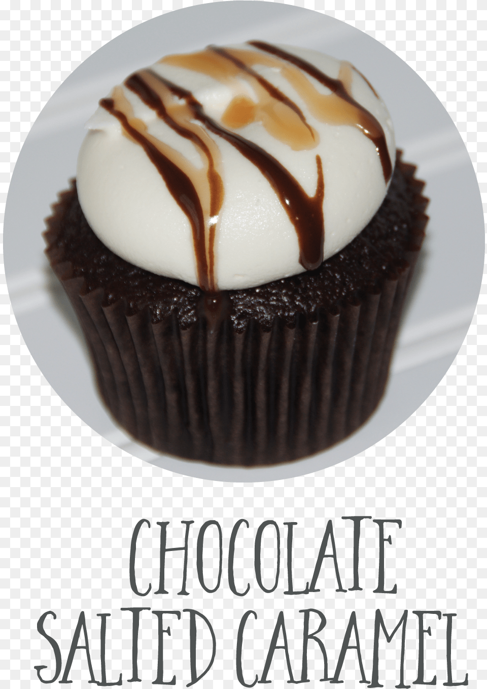 Chocolate Salted Caramel Cupcake, Cake, Cream, Dessert, Food Free Png Download